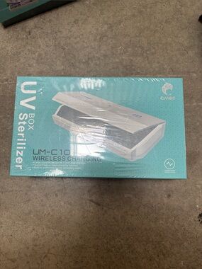 White UV Box Sterilizer with Wireless Charging